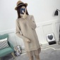 毛衣秋装女2018新款女装韩版长袖毛衣裙中长款秋冬打底针织连衣裙